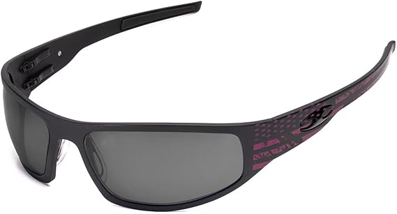 Bagger Polarized Lens Sunglasses with Purple Stars And Stripes Frame
