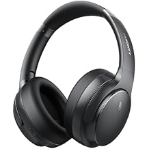 Hybrid Active Noise Cancelling Headphones, Wireless Bluetooth 5.4 Over Ear Headphones & Fast Charging, Hi-Res Audio, Deep Bass, Transparency Mode, 70h Playtime, Comfort for Travel/Office/Home