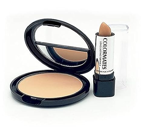 Colormates Pressed Powder with Concealer Creme Beige