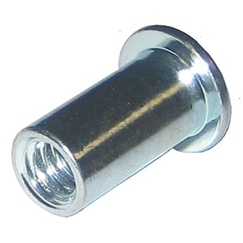 Aluminum Rivet-NUT Plain Finish, 10-32 X .010-.080 Grip Range Pack of 50