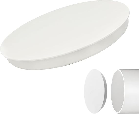Cap for Ventilation Pipe Ø150 – 160 mm – PVC End Cap for Air Ducts, End Cover for Pipes 150 mm Inner and Ø160 mm Outer