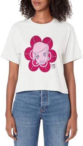 Ben 10: Alien Force Kid Gwen Tennyson Face Flower Shot Womens Crop Top