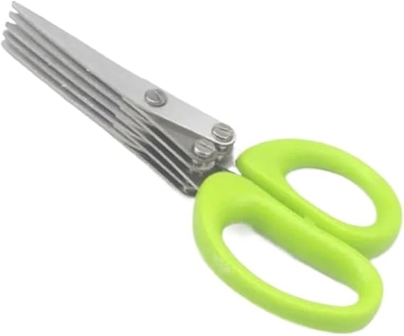 3/5 Layer Multi Stainless Steel Scallion Scissors, Vegetable Salad Tool Utility Kitchen Shears Accessories(5 Layer)