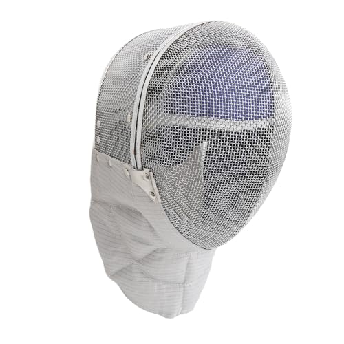 Fencing Mask, Fencing Helmet with Steel Mesh and PU Leather, Fencing Face Guard for Fencing, Swordplay, and Training[S]