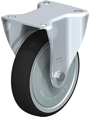 Blickle B-Path 125K-FK Fixed Caster, 4.92" Wheel Diameter, 440 lb. Load Capacity