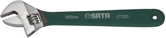 SATA ST47221SC Dipping Handle Adjustable Wrench 4" Wide Handle for Improved Comfort and Better Leverage