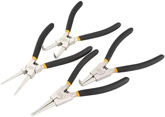 4pcs Internal External Retaining Clips Snap Ring Circlip Pliers Set