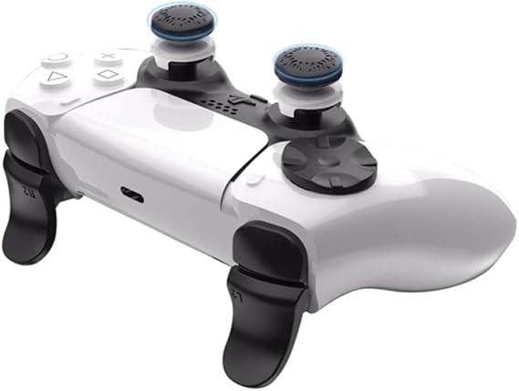 PS5 コントローラー ボタン 増加ボタン 5 in 1 セット PS5 ゲーム コントローラー 拡張ボタン PS5 増加ボタン キャップ コントローラー ボタン 交換用 ブラック