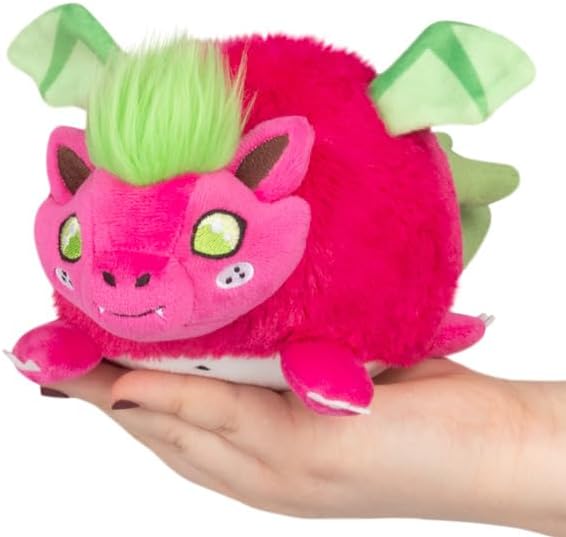 Squishable - Snugglemi Snackers Dragon Fruit - SynthiSquish Collection - 9 in - Soft Toy Collectible Stuffed Animal - Beans