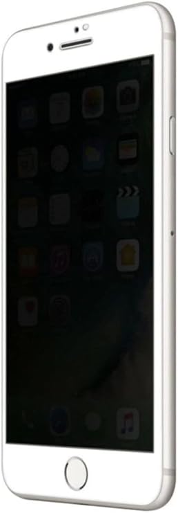 heartz iPhone 7 / 7G / 8 / 8G BEYAZ ile Uyumlu Hayalet 6D CAM Ekran Koruyucu, iPhone 7 / 7G / 8 / 8G BEYAZ Privacy Ekran Koruyucu Kırılmaz
