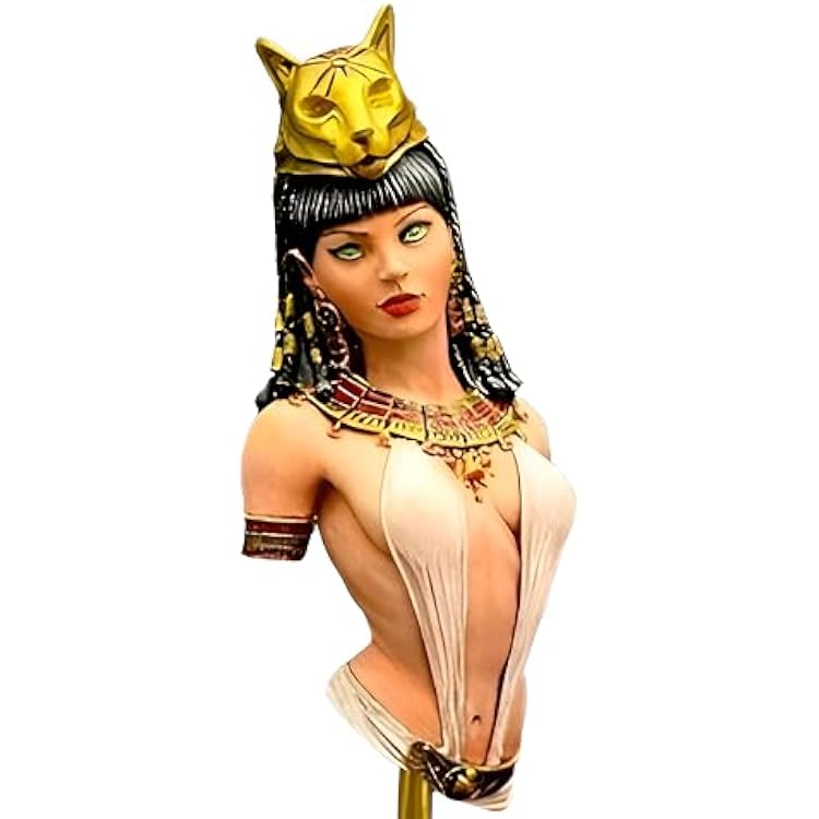 Egyptian Cat Goddess,Resin, plaster, candle, soap silicone mold 09-42