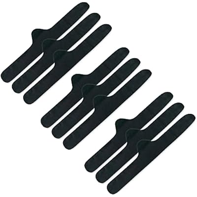 Supremely Comfortable Viscose & Cotton Blend Bra Liner Set - 9-Pack, Black, Large