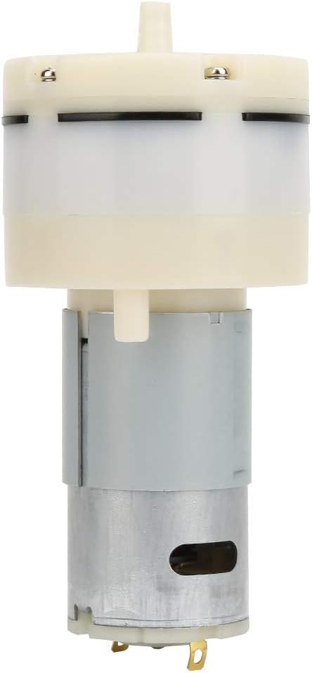 TICFOX Micro Vacuum Pump Motor, DC 12V Self-Priming Vacuum Pump, 12L/Min Industrial Vacuum Pump High Pressure Diaphragm Air Pump Noiseless for Medical Treatment Instrument Industrial Equipment