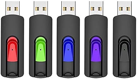 RAOYI 5 Pack 32GB USB Flash Drive, USB 2.0 Memory Stick Thumb Drives Jump Drive Pen Drive for PC Laptop Computer - 32G Multipack