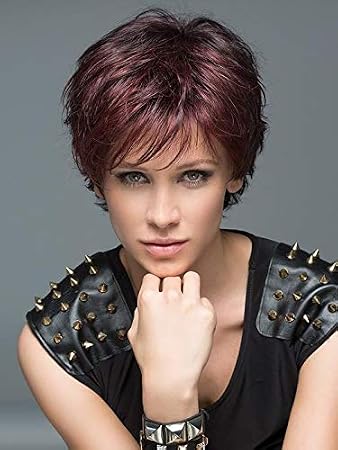 Ellen Wille Open Petite Avg Cap Wig Color Sand Multi Rooted Wigs 6" Short Ultra Textured Style Flirty Synthetic Monofilament Crowne Spiky Sides Bundle MaxWigs Hairloss Booklet