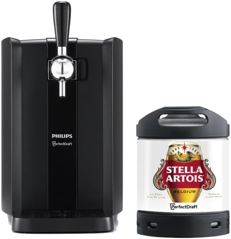 PerfectDraft Black beer bundle with Stella Artois 6L keg, Philips home dispenser.