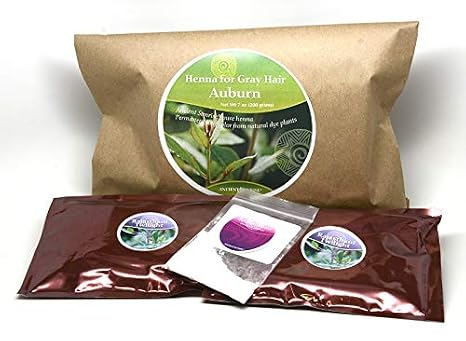 100% Natural Auburn Henna Hair Dye - Red Henna Hair Color for Gray Coverage - Healthy, Shiny Results - Ancient Sunrise Henna