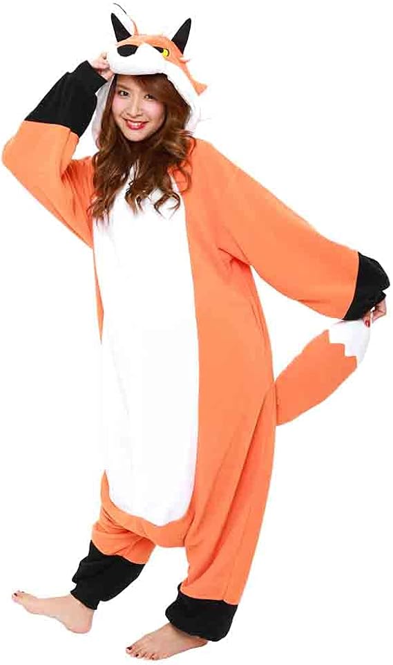 SAZAC Red Fox Kigurumi - Onesie Jumpsuit Halloween Costume