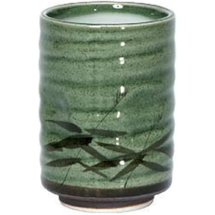 8 oz. Japanese Tea Cup Green Sasa by MIYA