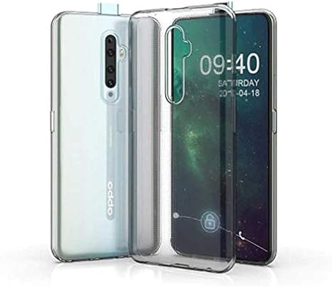Ehr. Oppo Reno 2Z Uyumlu Kamera Korumalı Darbe Önleyici Ultra Slim TPU Şeffaf Silikon Kılıf (Şeffaf, Oppo Reno 2Z)