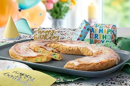 Birthday Cake Kringle-Racine Danish Kringles