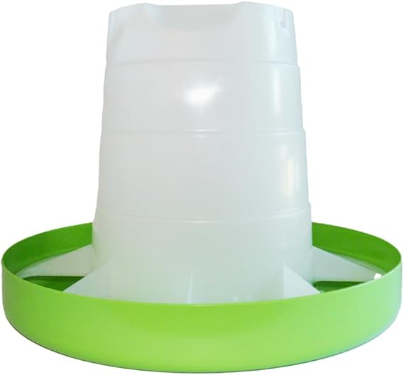Little Giant Duck Feeder - Durable Plastic Adjustable Poultry Feeder for Ducks and Waterfowl - Deep Base with 11 Pound Feed Capacity - Made in USA