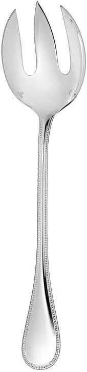 Christofle Perles Silver-Plated Salad Serving Fork #0010083