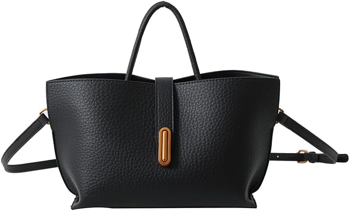 Bucket Bags for Women - Leather Crossbody Bucket Purse Small Handbag Trendy Vintage Shoulder Bag with Small Purse