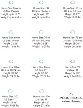 Moon and Back by Hanna Andersson Baby 3-Pack Organic Cotton Long Sleeve Side Snap Bodysuit