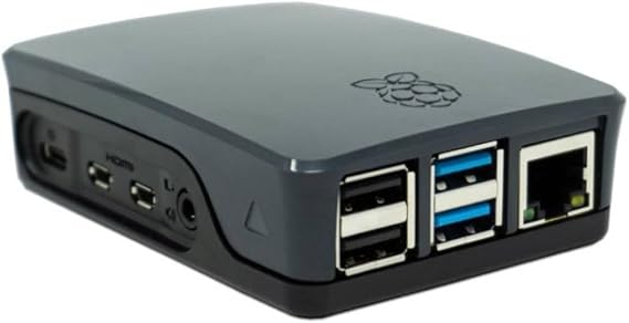 Raspberry Pi 4 case (Black/Grey)