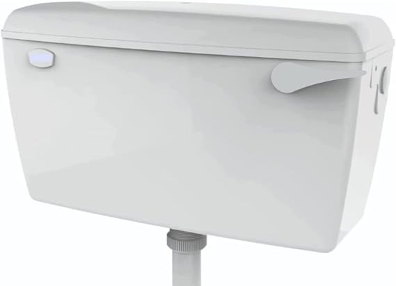 Taps2Traps® Exposed Wall Mounted Lever Toilet Low Level Flushing Cistern Tank - Side Entry