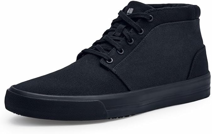 Shoes for Crews Cabbie II Unisex Work Sneaker, Non-Slip, Comfortable | Lightweight, easy to clean & water-resistant with ASTM certification for food service & retail workers, slip-resistant safety