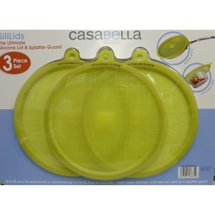 Casabella Silicone Lid and Splatter Guard Pack of 3