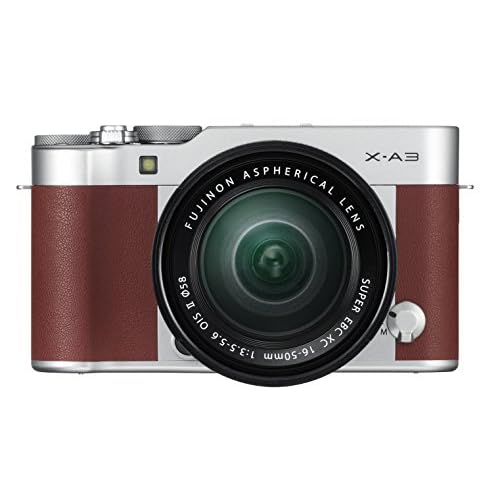 Fujifilm X-A3 Mirrorless Camera XC16-50mm F3.5-5.6 II Lens Kit-Brown