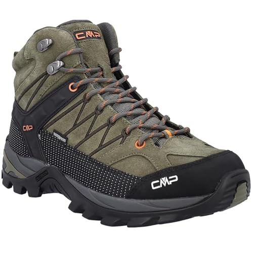 CMP Rigel Mid Mens Waterproof Hiking Boots Trail Shoes with Ankle Support & All-Terrain FullOn GRIP Sole
