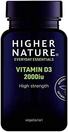 Higher Nature High Strength Vitamin D3 2000iu - 60 Capsules