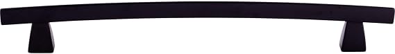 Top Knobs Arched 8" CTC Cabinet Bar Pull Flat Black TK5BLK