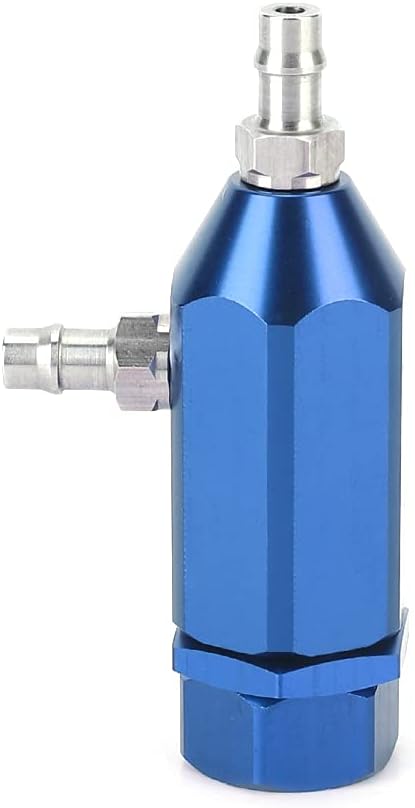 Turbo Boost Controller, Turbo Charger Controller, Aluminum Material, Boost Controller, Manual Adjustment, Intake System Improvement, Pressure Release, 1-30 PSI Adjustable Universal Blue