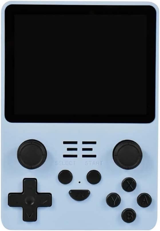Powkiddy RGB20S Handheld Game Console Retro Arcade Built-in 15000 Games,3.5 Inch Screen,Open Source 16G+64G Retro Spielekonsole,Portable Game ConsolesKid Adult,Blue (8RMSW180ZUJZSKG303A187)