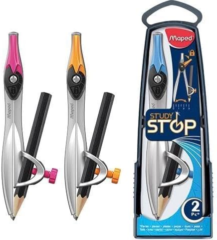 Maped Study Stop Universal Holder Compass (Assorted Colours)