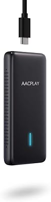 AACPLAY Wireless Android Auto Car Adapter Converts Wired Android Auto to Wireless, Android Auto Dongle Wireless for AA Smarphone, USB Type-A or Type-C Plug-in