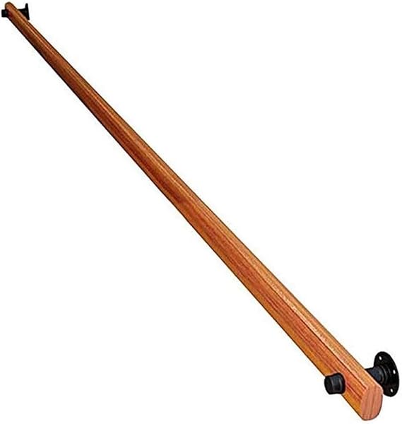 Indoor Wooden Stair Handrails, Railing Handrail Corridor Support Rods, Non-Slip Solid Wood Stair Handrails, Home Wall-Mounted Indoor Loft Elderly Stair Handrails(8FT)