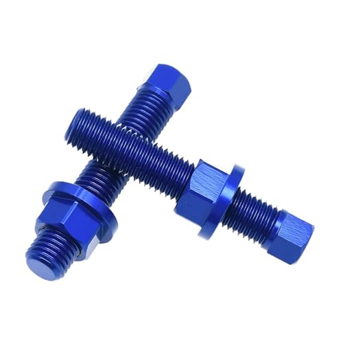 jininghaibo Motorcycle CNC Rear Axle Blocks Chain Adjuster Bolt Compatible With 125 150 250 300 350 450 500 XC XCF XCW SX SXF EXC EXCF TPi Six DaysBlue