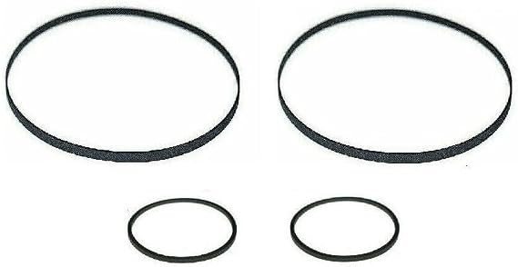 Rubber Belt Tape Mechanism Kit (4X Belts) Compatible with Sony Stereo Cassette Deck