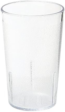GET 8 oz Clear Plastic Tumbler (Set of 12) | Dishwasher safe, BPA-free, Shatterproof, Stackable, Restaurant service, Great for Water, Juice, Soft Drinks and Cocktails