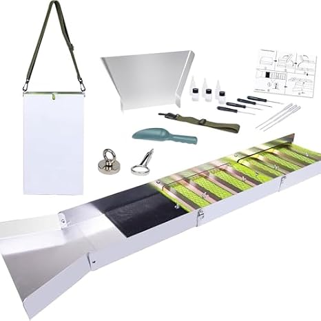 Portable Sluice Box for Efficient Gold Prospecting and River Mining Activities