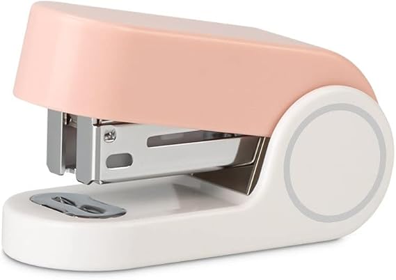 Mini Stapler with 830 Staples,20 Sheet Office Desktop Stapler,Small Cute Compact Travel Size Stapler for Students & Office (Pink)