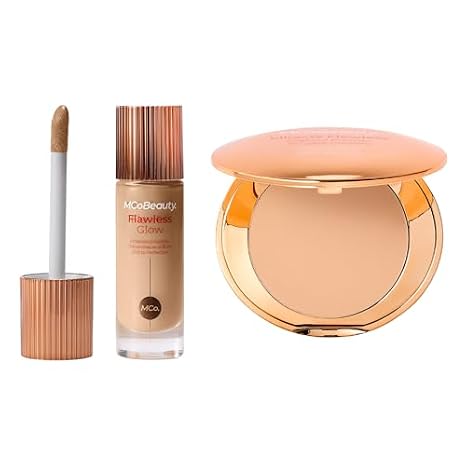MCoBeauty Flawless Glow Skin Filter & Pressed Powder Set - Medium