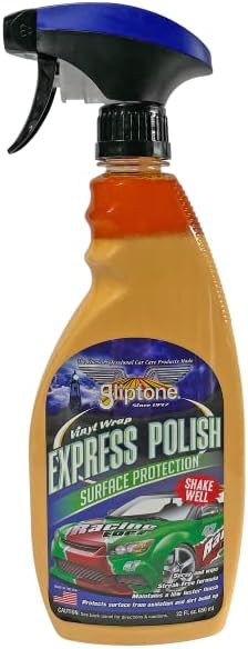 Gliptone Vinyl Wrap Express Polish Spray, Spray and Wipe Protection for Vinyl Wrap and Primer Painted Surfaces, Cleans, Conditions & Shields from UV Damage, Non-Streak Finish, 22 Fl Oz