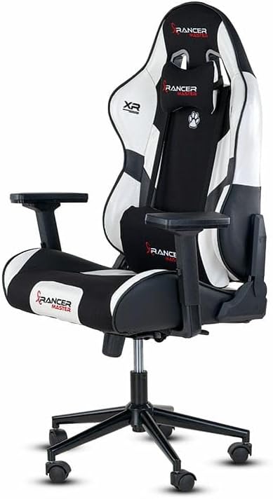 XRANCER, MASTER Serisi Profesyonel Oyuncu Koltuğu, Ergonomik Tasarım, 180 Derece Ayarlanabilir Sırt Açısı, Kaliteli Sünger, 130kg Taşıma Kapasiteli Oyuncu Sandalyesi (Beyaz)